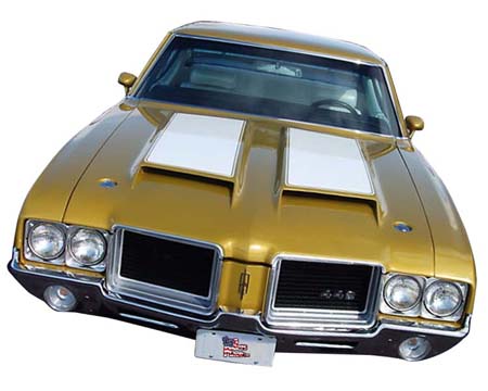 1971-72 Cutlass/442 Steel Frame Hood Kit